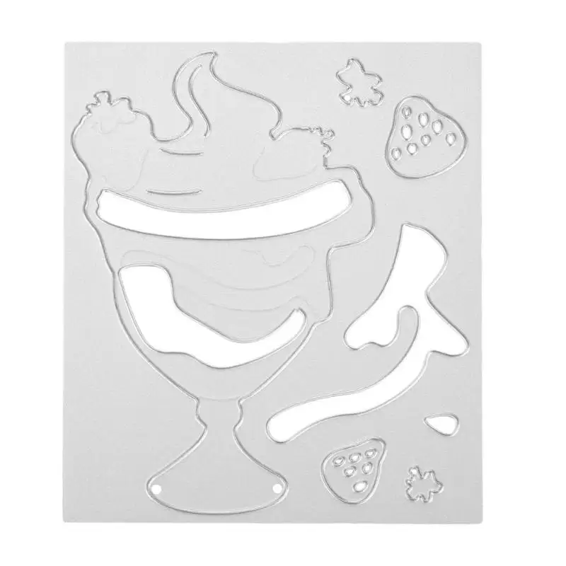  Ice Cream DIY Cutting Dies Stencils Scrapbooking Embossing Craft Album Card for designing invitatio - 1.00001E+12