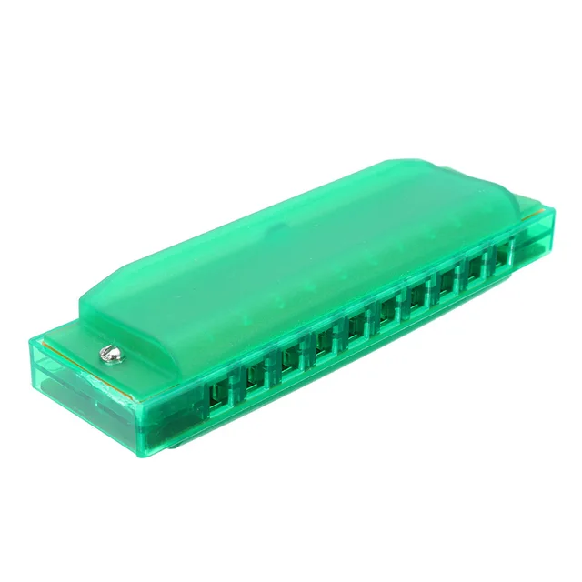 Swan Harmonica 10 Holes 20 Tones Blues Harps Multi-Colors Plastic C Key Accordions Musical Instrument Woodwind Students Kids