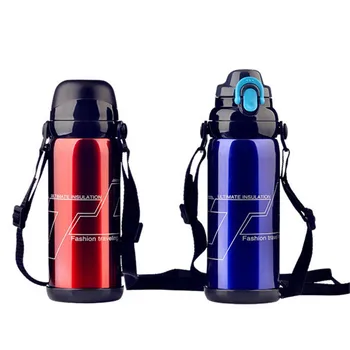 

KCASA 800ML Stainless Steel Double Cover Thermal Insulation Kettle Vacuum Thermoses Flask Travel Mug Water Drinking Bottles