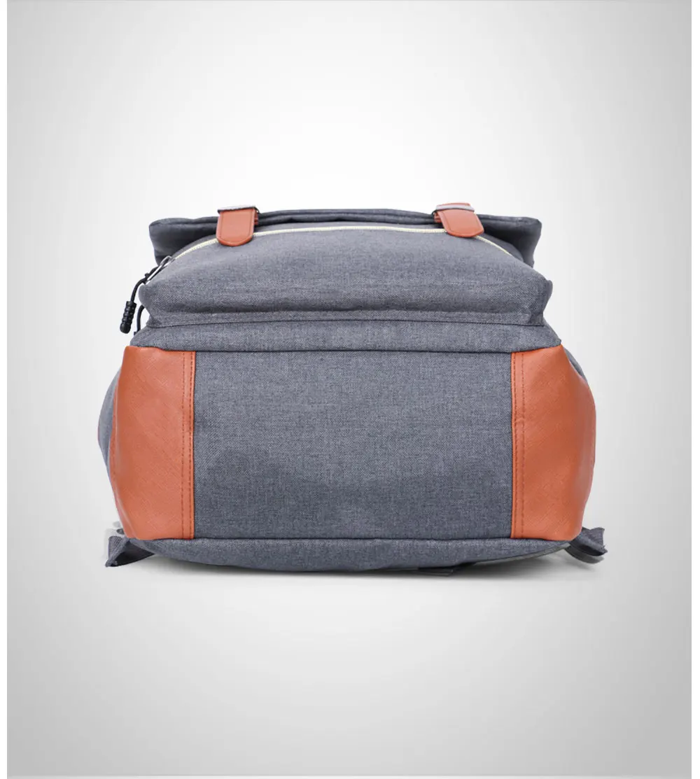 Modoker Винтаж рюкзак для ноутбука с зарядка через usb Порты и разъёмы легкий школы Колледж сумка подходит 15 дюймов Тетрадь, серый