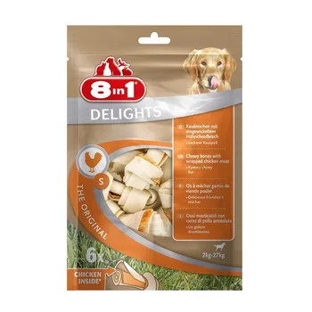 

8in1 DELIGHTS S косточки с куриным мясом для мелких и средних собак (11cm)