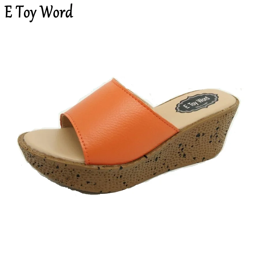 

2017 the new cool slippers women wedge high waterproof platform sandals with a sponge thick soles slippers size 33-42 yards