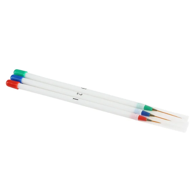 3Pcs/Pack Professional Nail Art Tool 2 ways Swirl Marbleizing Steel Dotting Pen | Красота и здоровье