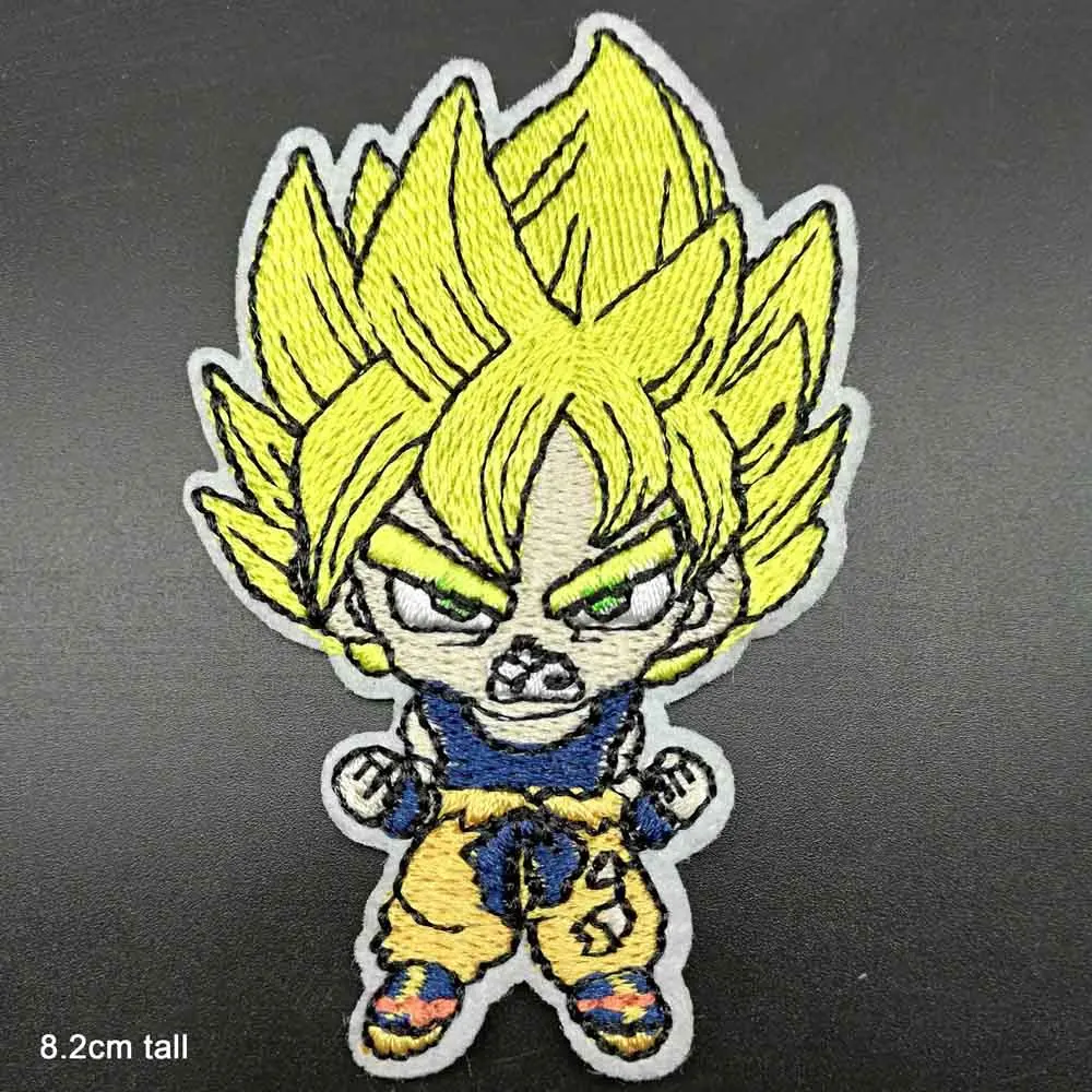 Dragon Ball Goku Vegeta стволы нашивки железные на вышитой одежде нашивки для одежды наклейки одежды оптом