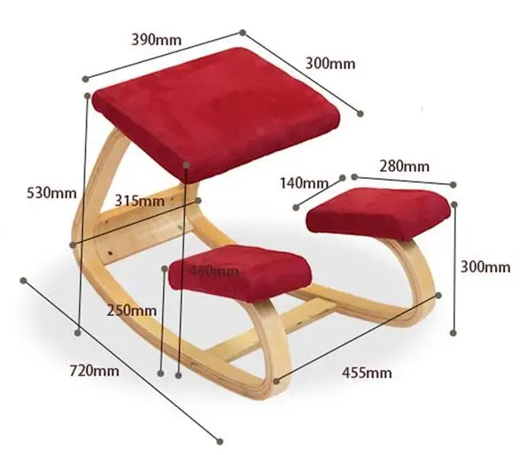 Фабрика-эргономичный стул на коленях стул домашний офисная мебель эргономичная качалка деревянный на коленях компьютер осанка стул дизайн