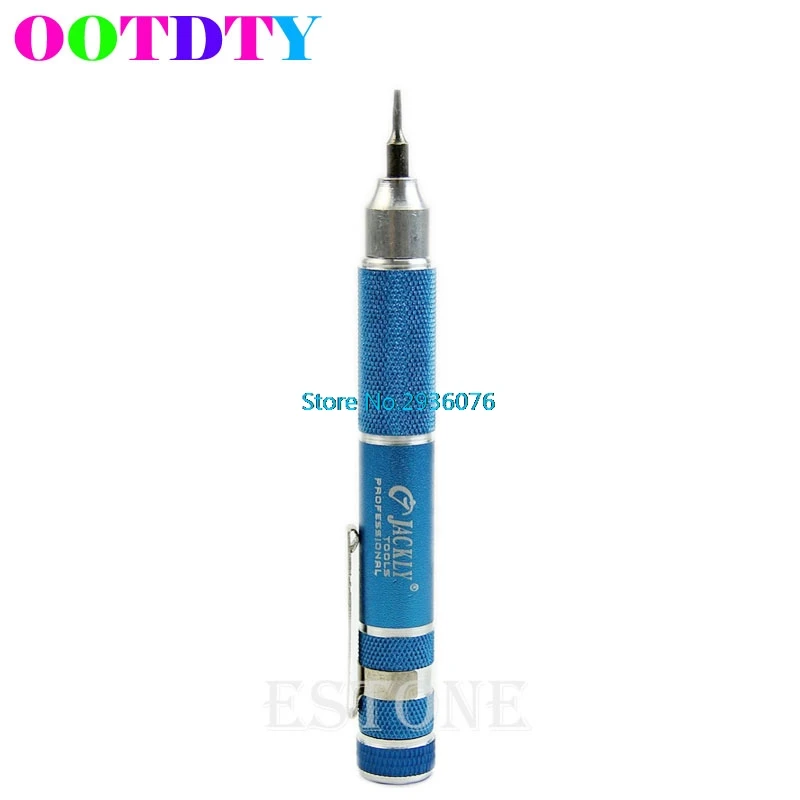 

OOTDTY 10 In 1 Pocket Precision Screwdriver Bit Set Torx Star Phillips Repair Tool Kit APR13_35