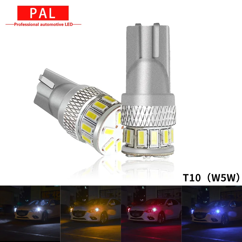 

PAL T10 W5W 194 Canbus Car Styling License Plate Clearance Reading Trunk Light Bulb Lamp Waterproof White Yellow Amber Ice Blue
