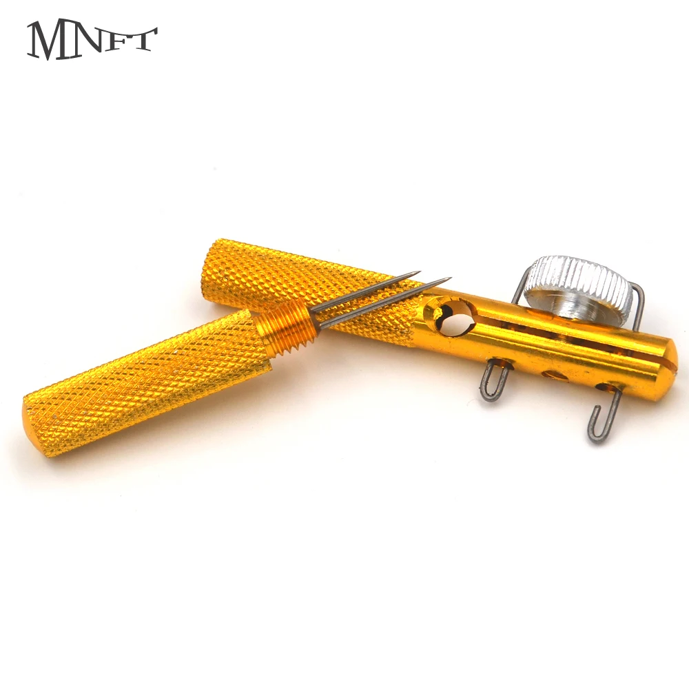 

MNFT 1Set Aluminum Alloy Fishing Hook Line Knotting Tier Tool Hooks Loop Making Tie Device Fishook Decoupling Remover