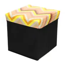 31x31x31 см офсетной печати складная Османской современный стул для дома и сада мини-стул до 80 кг 465-188