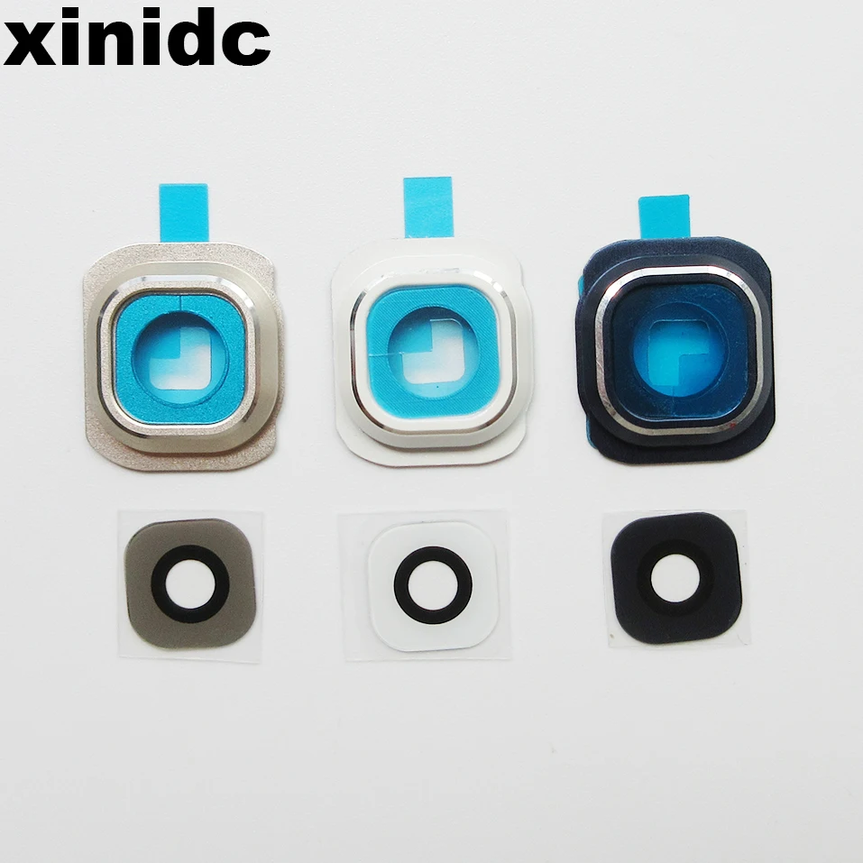 

Xinidc For SAMSUNG Galaxy S6 Rear Camera Lens Glass Cover With Frame Holder Replacement For SAMSUNG S6Back Camera lens