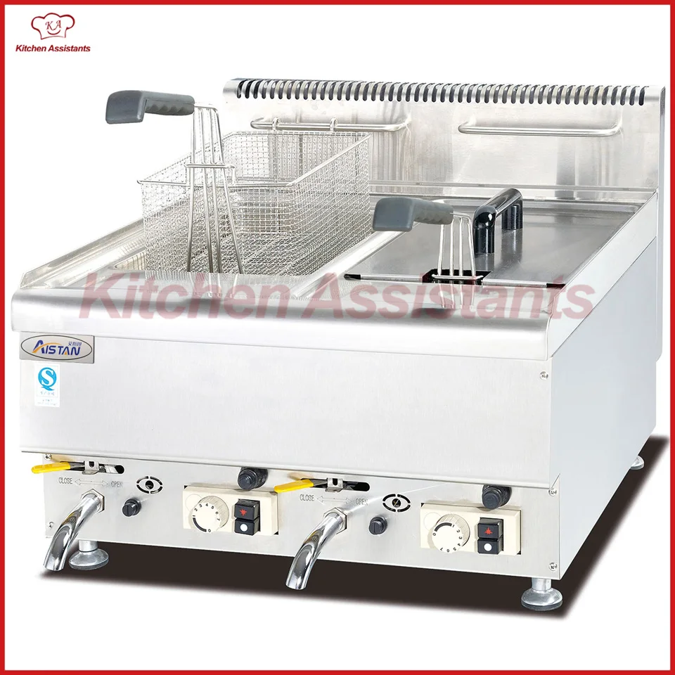

GH565 Gas Fryer with 2 tanks 2 baskets of catering equipment