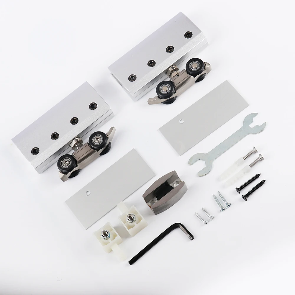 US $108.00 Aluminum Alloy 2000mm Sliding Glass Door Hardware Track Kit