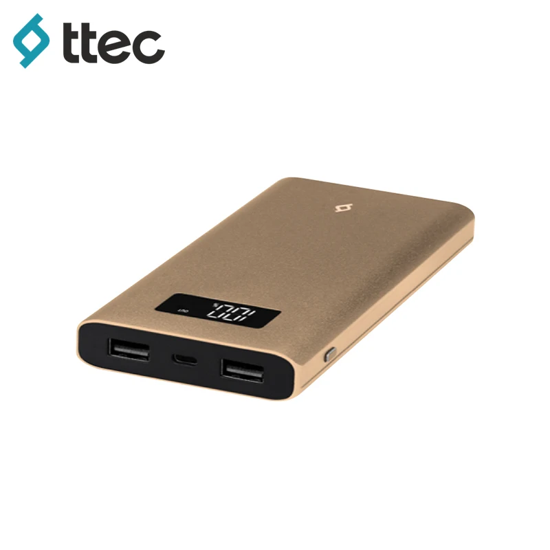 

Внешний аккумулятор ttec AlumiSlim 10.000 LCD