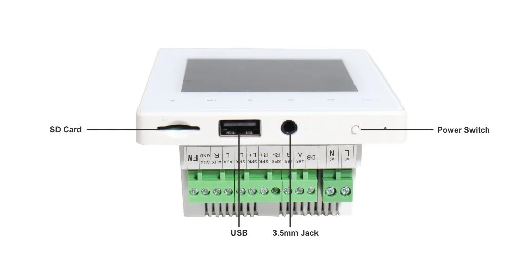 115101 15 Вт 2 канала настенный усилитель с Bluetooth/USB/SD/AUX/FM для дома, театра и т. Д