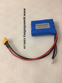 

18650 vtc5 he4 vtc6 hg2 3s1p 10.8v 11.1v 2600mah 3000mah model airplane battery pack with XT60 connctor with JST balancer wires