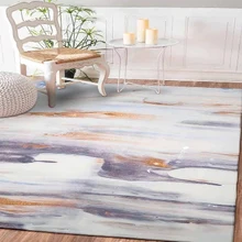 Else белый темно-синий Мраморные линии геометрический 3d принт нескользящие микрофибры гостиной декоративные современные моющиеся области коврик