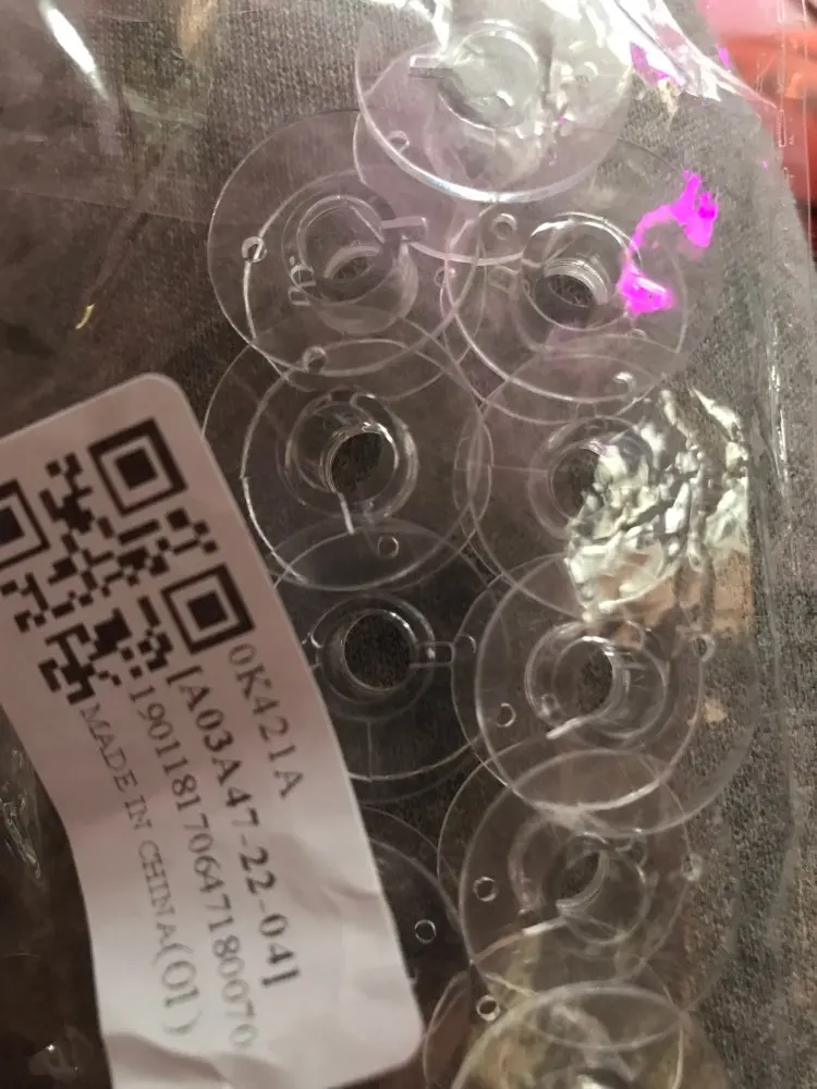 Clear Plastic Empty Bobbins For Sewing Machines