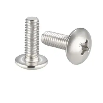 

Uxcell Machine Screws Phillips Truss Head Screw 304 Stainless Steel Fasteners Bolts for Industry M4x12mm or M2.5x4/6/8/10mm