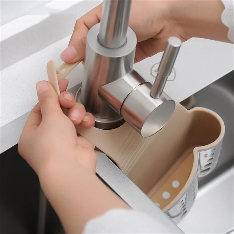 HOMETREE جديد سلة التخزين المطبخ بالوعة شنقا مصفاة التخزين حامل حقيبة الإسفنج استنزاف رف CleaningToothbrush حامل H246 HOMETREE جديد سلة التخزين المطبخ بالوعة شنقا مصفاة التخزين حامل حقيبة الإسفنج استنزاف رف CleaningToothbrush حامل H246
