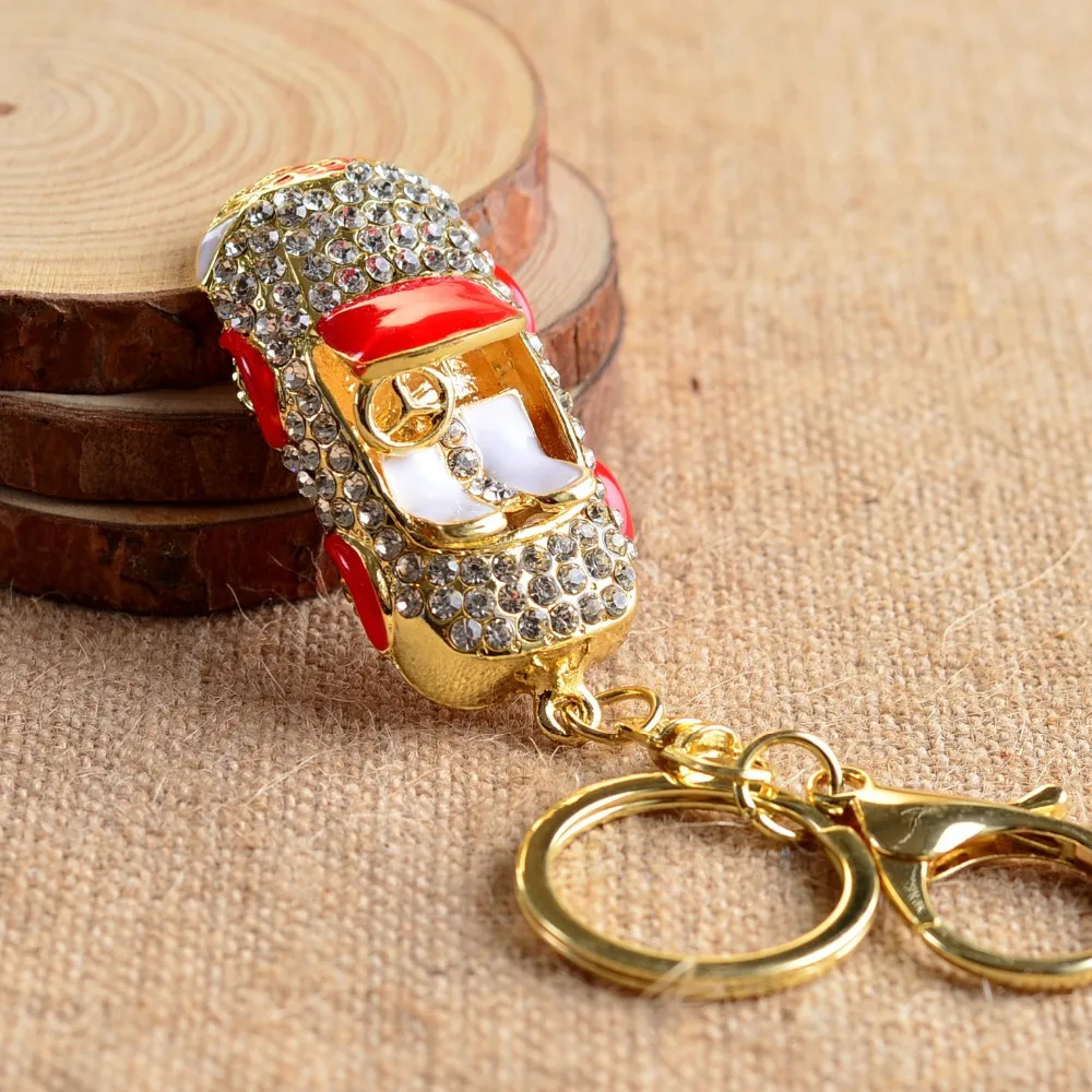 Charm Colorful shine Rhinestone Car Keychain practical key ring Special