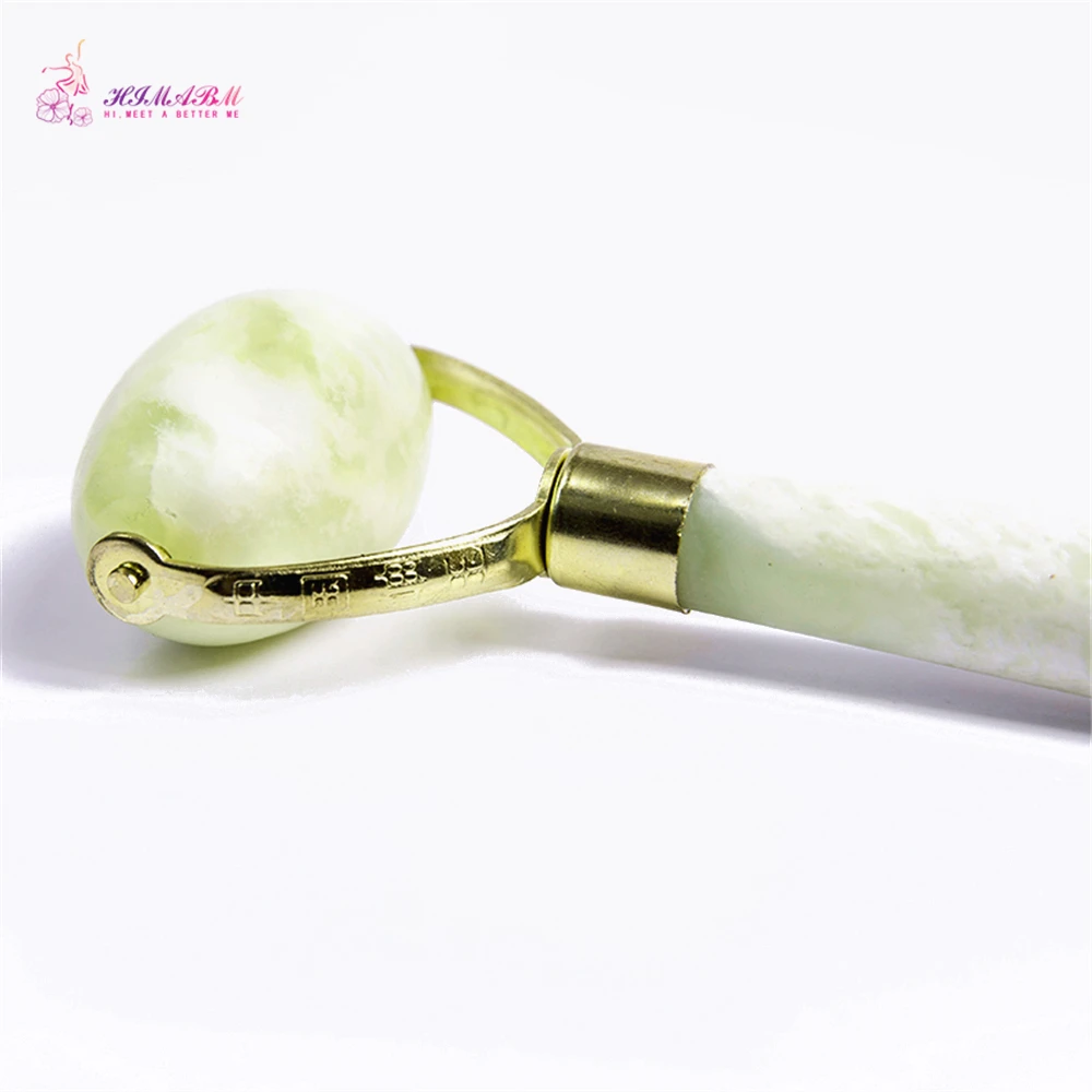 HIMABM Natural Xiuyan Jade Roller Facial Beauty Tool Facial Eye Neck Body Anti Ageing Therapy Massage HIMABM Natural Xiuyan Jade Roller Facial Beauty Tool Facial Eye Neck Body Anti Ageing Therapy Massage