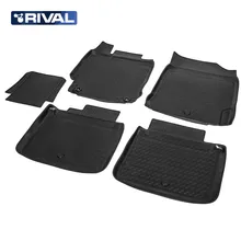 Для Toyota Camry XV55- Коврики в салон 5 шт./компл. полиуретан Rival 15701002