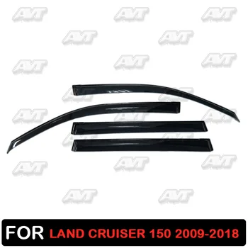 

Window deflectors for Toyota Land Cruiser 150 2009- 1 set-4 pcs car styling wind decoration guard vent visor rain guards cover