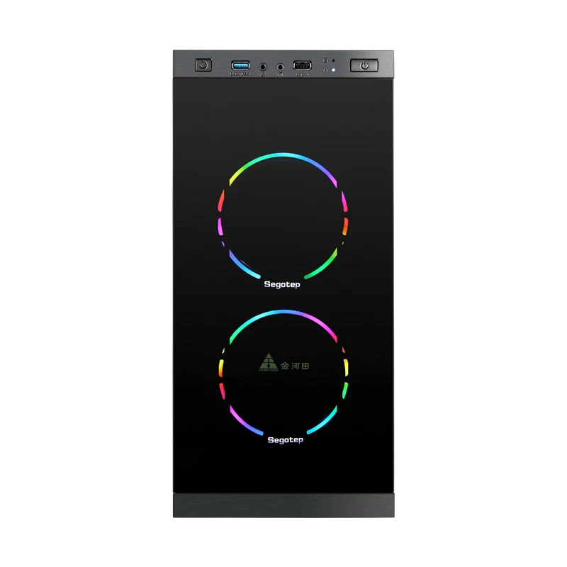 A1 AMD Ryzen5 2600 GTX1060 120GB SSD Gaming Desktop PC Computer 8GB RAM Home Desk 5 Colorful Fans