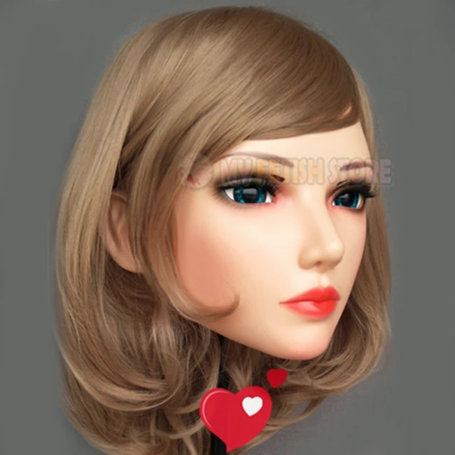 (Sha 02) Женская милая полимерная полуголовная маска кигуруми с глазками BJD Косплей