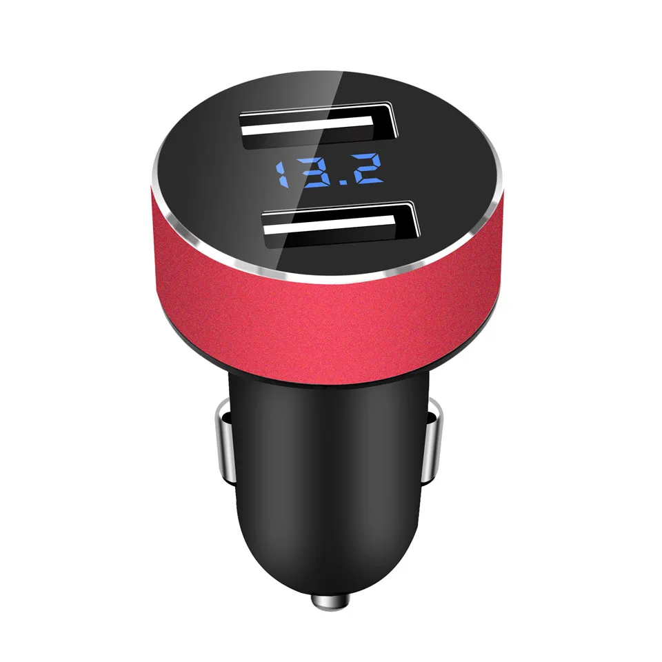 Wireless Car Charger Dual USB Ports Quick Charger 5V 3.1A LED Display Car Cigarette Lighter Splitter Adapter for iphone Android (3)