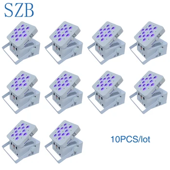 

10 PCS SZB 12X15W 5 in 1 RGBWA Wireless DMX Battery Powered Par Light/SZB-WBPL1215