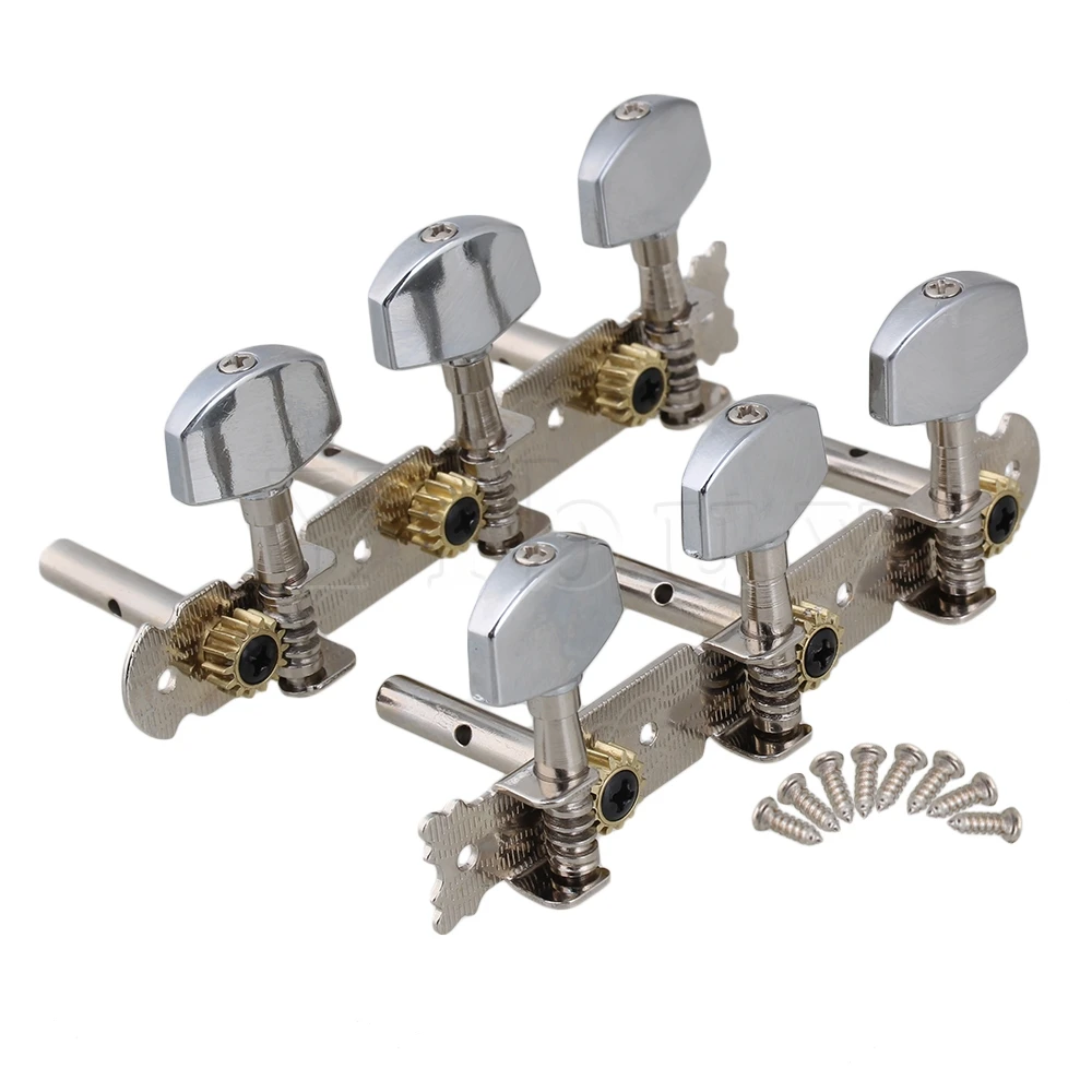 

Yibuy Classical Guitar Tuning Pegs W/ Chrome tip set