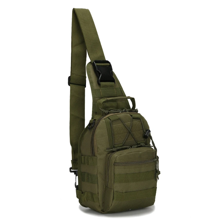 Тактическая Сумка через плечо Molle черный военный водонепроницаемый рюкзак