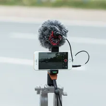 Mouriv Compact On Camera Video Microphone Youtube Vlogging Recording Mic with Handheld Grip Rig for iPhone
