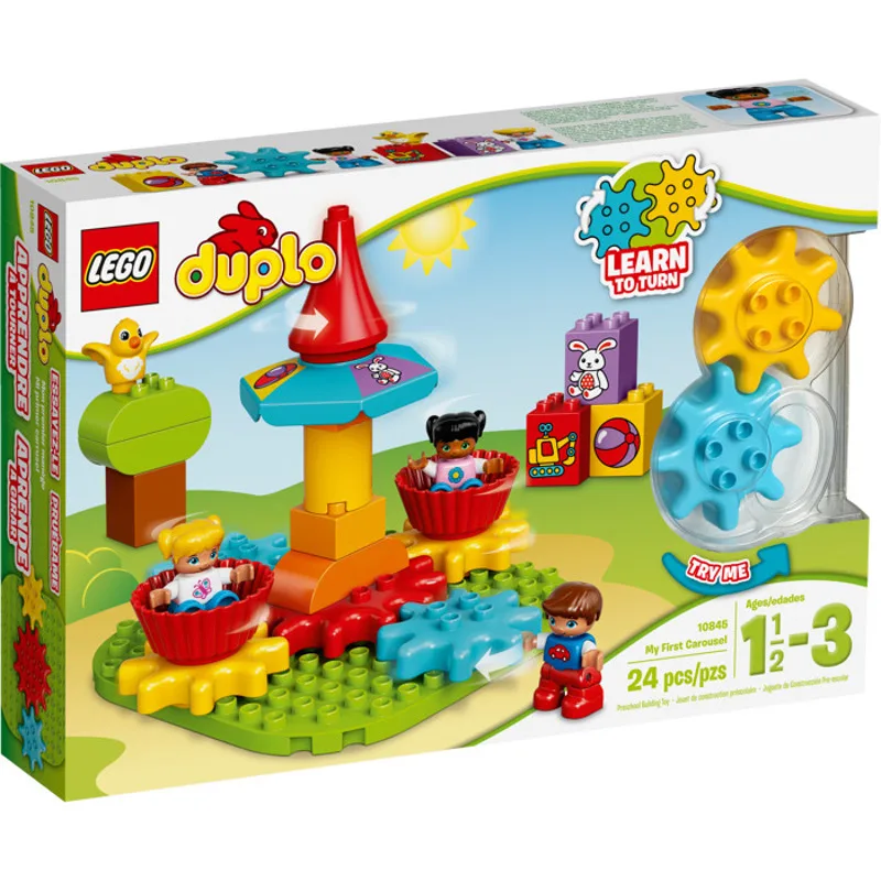 Конструктор LEGO DUPLO Моя первая карусель 10845-L | Игрушки и хобби