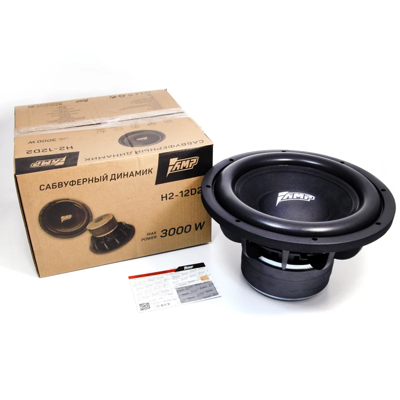 Amplificador H2-12D2 Universal 12 pulgadas Subwoofer de coche Max 1500 W HIFI fuerte bajo Audio automático altavoz Woofer para el hogar Amplificador H2-12D2 Universal 12 pulgadas Subwoofer de coche Max 1500 W HIFI fuerte bajo Audio automático altavoz Woofer para el hogar