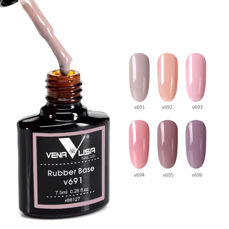 

6pcs*7.5ml/set Rubber BaseColor Nail Gel Polish Durable French Gel Polish Nail Salon Gel Polish Professional Rubber Gel Varnish