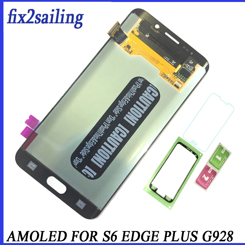 

Super AMOLED Lcd Display For Samsung Galaxy S6 Edge Plus G928 G9280 G928F LCD Screen Replacement Digitizer Assembly with gift