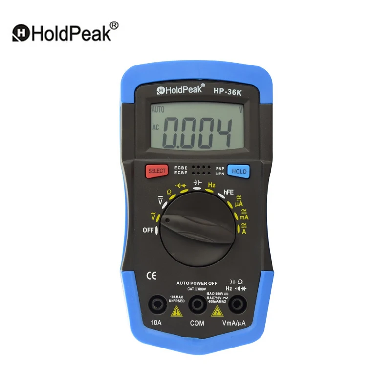 HoldPeak HP 36K Multimetro Tester Digital Multimeter Tester Digital Multimeter Battery Tester