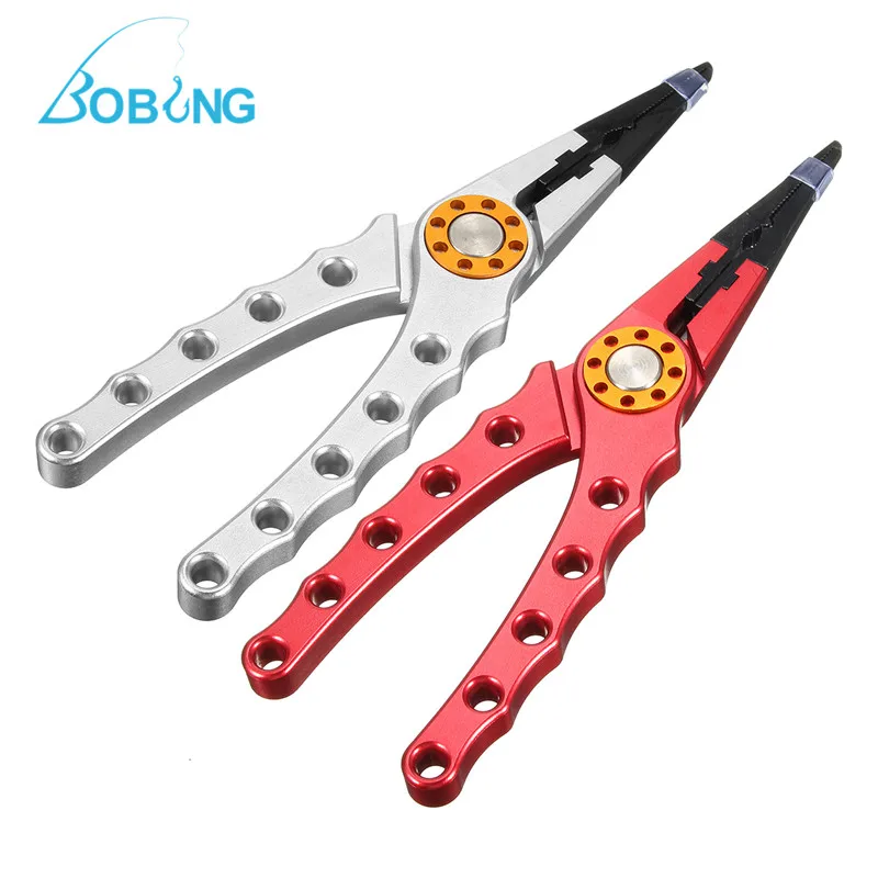 

Bobing Aerometal Fishing Plier With Retention Rope Spring Chain Tungsten Steel Forceps Pliers Fishing Line Cutter Fishing Tool