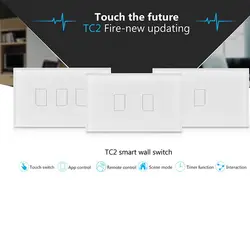 Tc2 США/AU 1 2 3 Gang Новое поступление Умный дом rf Light Touch Настенные переключатели 110 В 220 В Дистанционное управление стены сенсорный выключатель