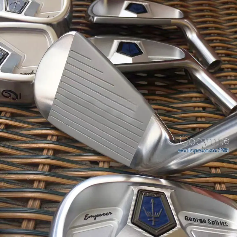 New mens Cooyute Golf heads George spirits Grand Empero White Golf irons heads set 4-10 Golf Club heads no shaft Free shipping New mens Cooyute Golf heads George spirits Grand Empero White Golf irons heads set 4-10 Golf Club heads no shaft Free shipping