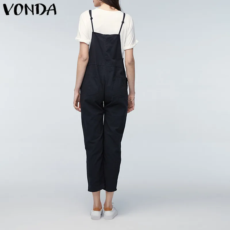 VONDA maternidad Clothings 2019 Correa embarazada monos mujer Casual pantalones de embarazo pantalones sin mangas monos