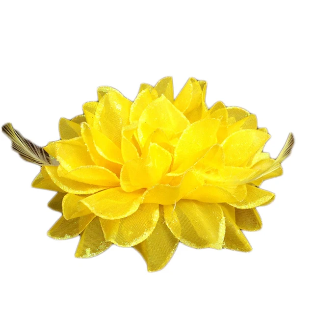 New Fashion 10 Colors Dance Performance Silk Flower Headdress Bridal