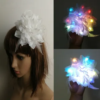 Creative Artificial Bridesmaid Sisters hand LED flowers Artificial Bride Flowers Wedding Decoration Flower Wrist LED Flower artificial hand made flowers
