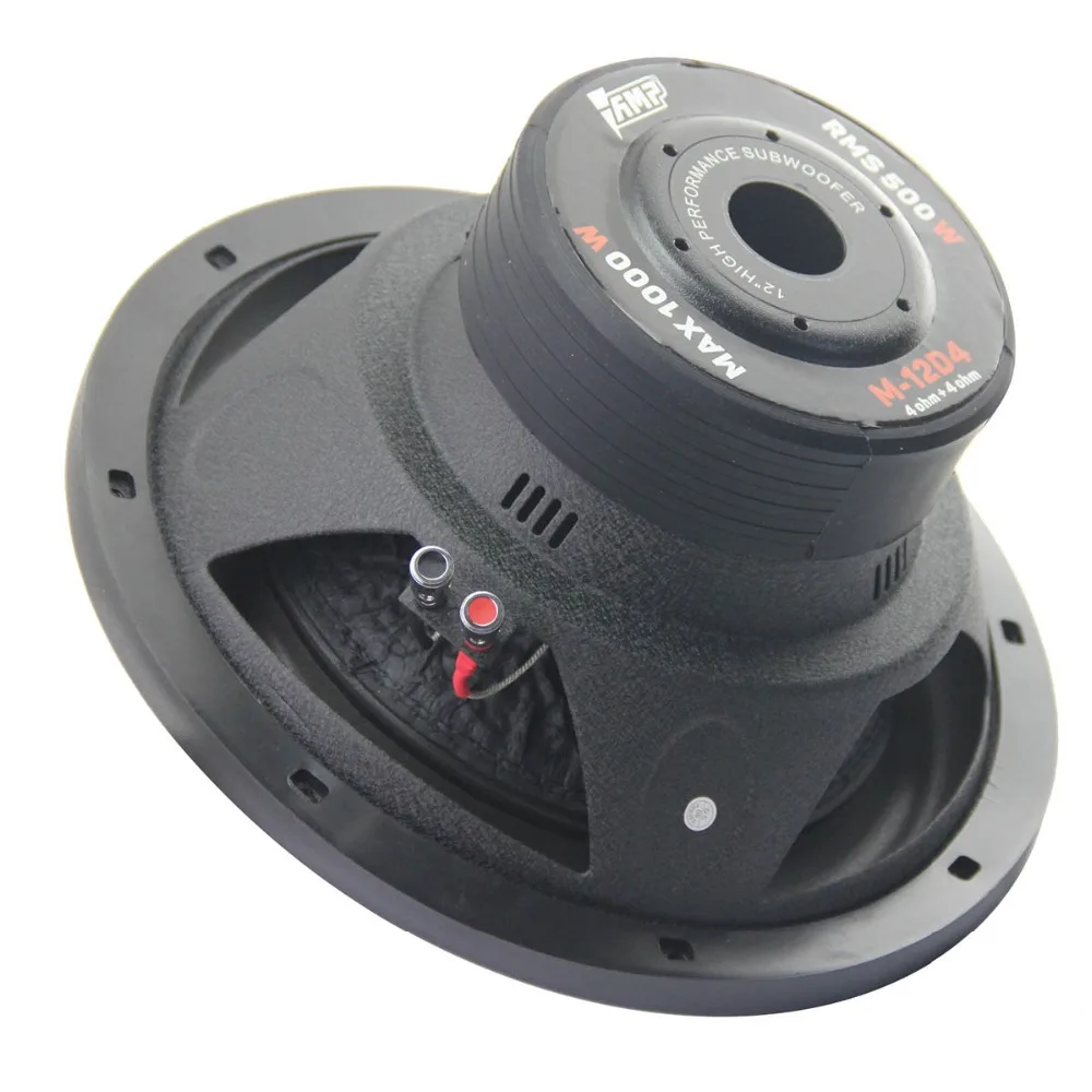 Amplificador M12D4 Universal 12 pulgadas coche Subwoofer Max 1000 W HIFI fuerte bajo Audio automático altavoz Woofer Amplificador M12D4 Universal 12 pulgadas coche Subwoofer Max 1000 W HIFI fuerte bajo Audio automático altavoz Woofer