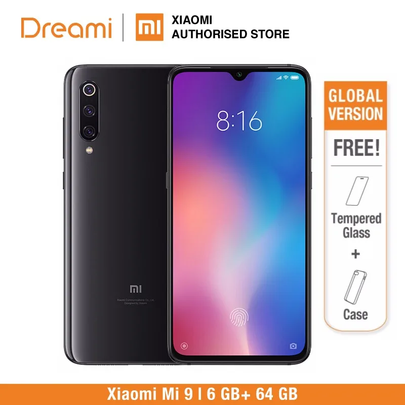 Глобальная версия Xiaomi mi 9 64 Гб rom 6 Гб ram - Цвет: Piano Black 64GB