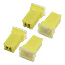 X autohaux 4 шт. автомобиль автомобильной 2 Терминалы гнездовой разъем pal картридж Выключатель Предохранитель желтый 32 В 60a