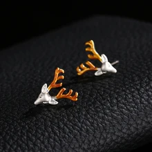 Fashion Deer Stud Earrings Jewelry for Women Gift Charming Luxury Christmas