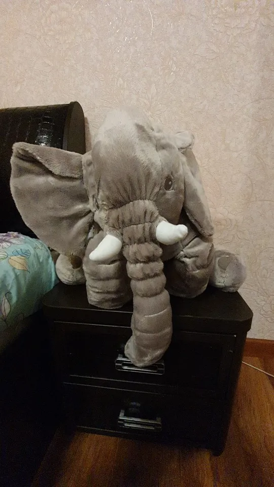 Cute Stuffed Elephant Plush - Sleeping Back Cushion